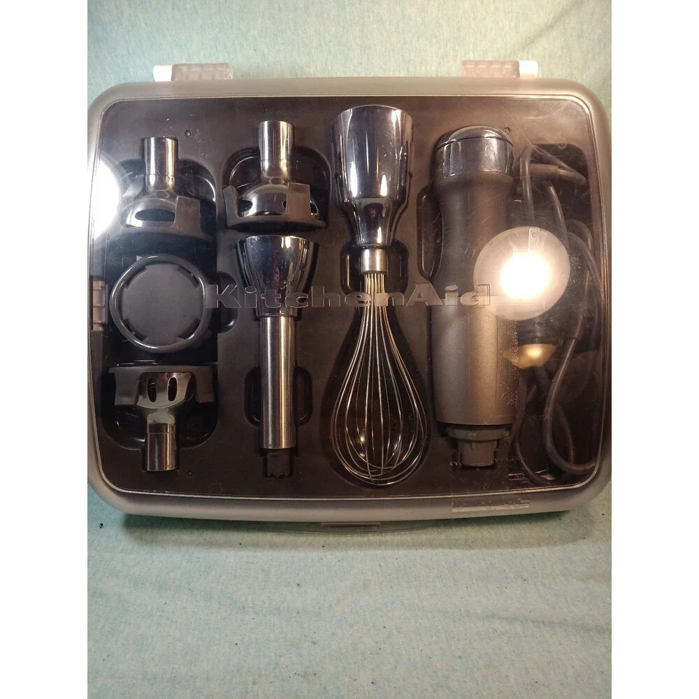 KitchenAid KHB2561ACS0 Immersion Hand Blender 5 Speed Architect Gray Silver - Picture 1 of 3